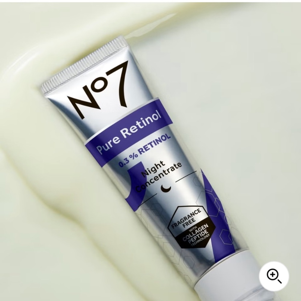 No 7 Pure Retinol 0.3% Retinol Night Concentrate. Full sized product.